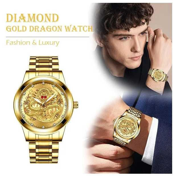 Gold Stainless-Steel Quartz Watch product image