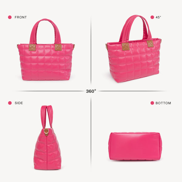 Quilted Puffer Tote Bag product image