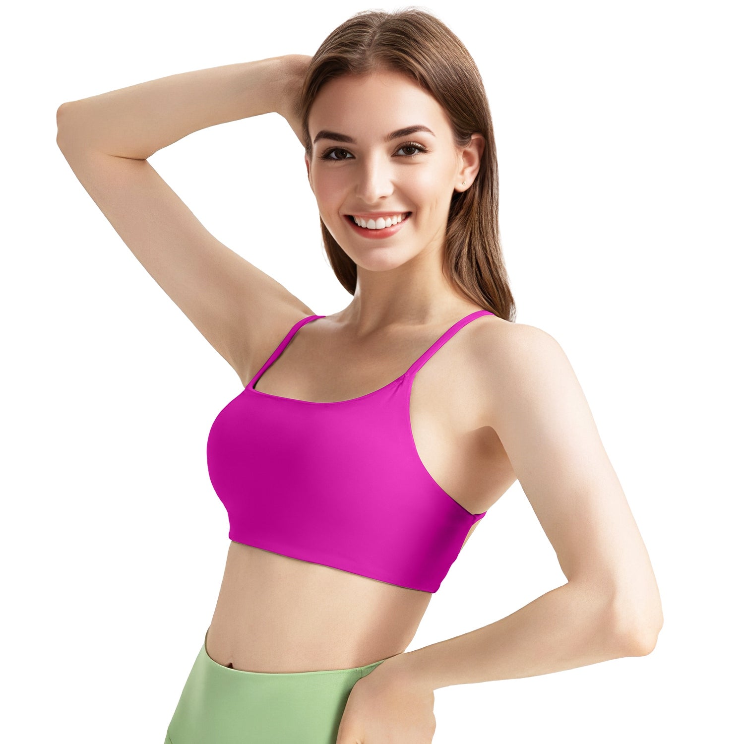 Cross-Back Padded Sports Bra