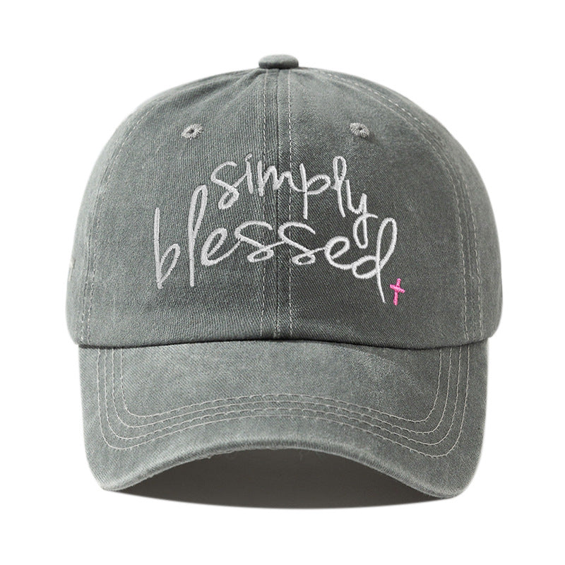 “Simply Blessed” Embroidered Cap