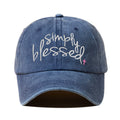“Simply Blessed” Embroidered Cap