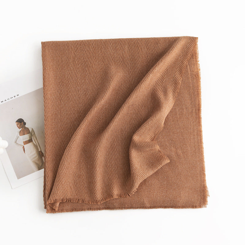 Herringbone Tassel Scarf
