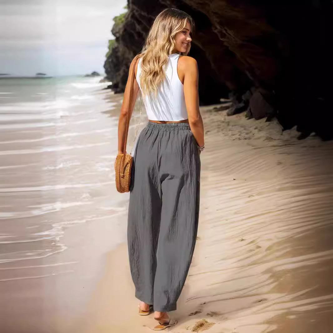 Cotton-Linen Vacation Pants