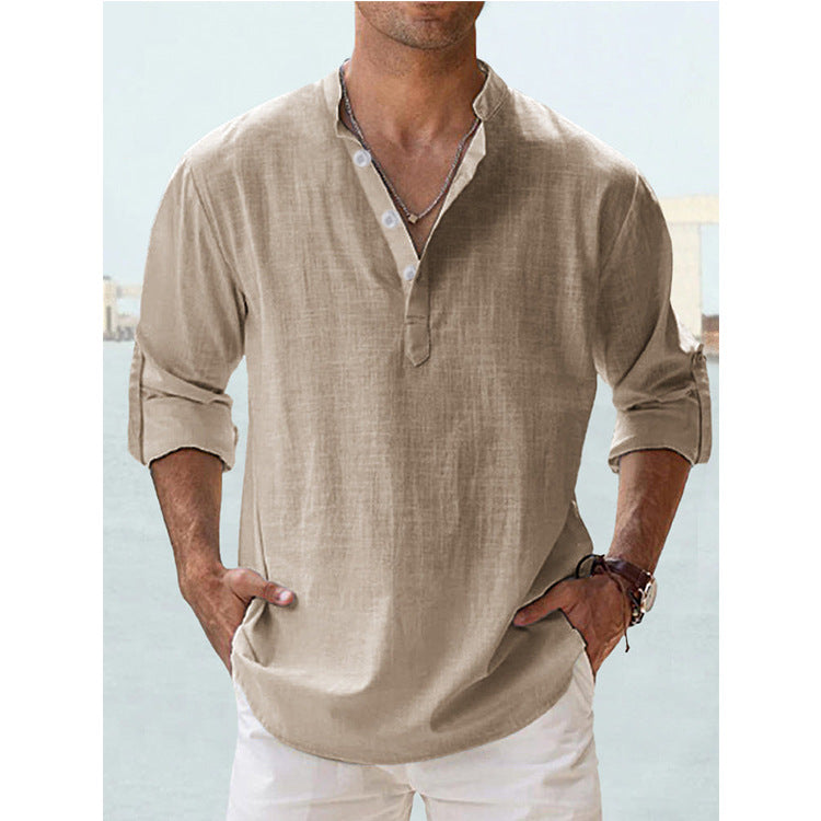 Cotton-Linen Long-Sleeve Shirt product image