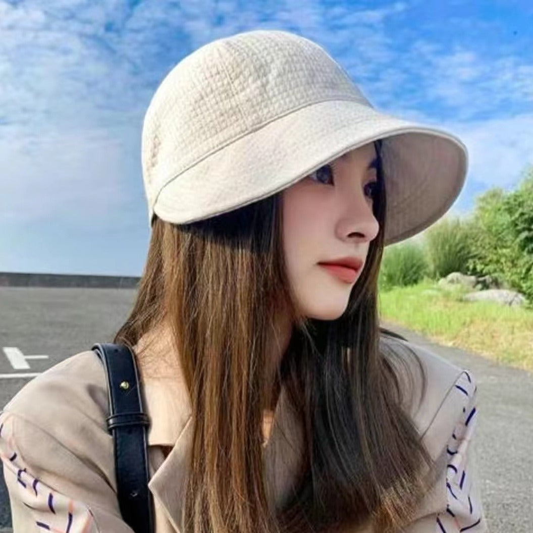 Waffle-Texture Sun Hat