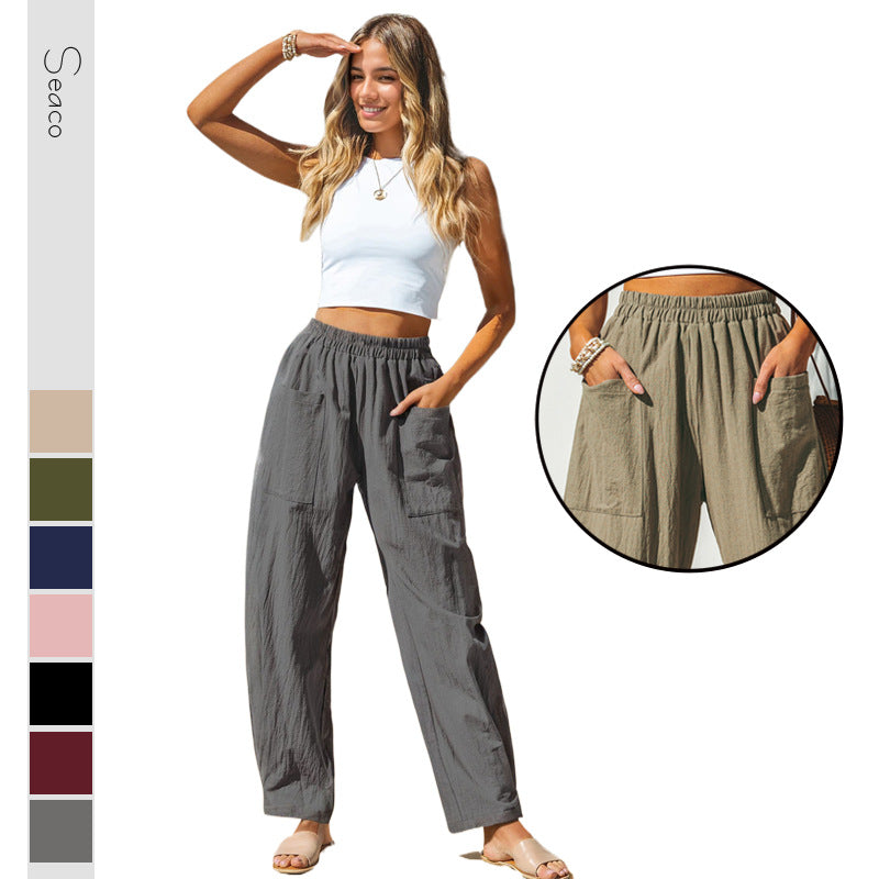 Cotton-Linen Vacation Pants