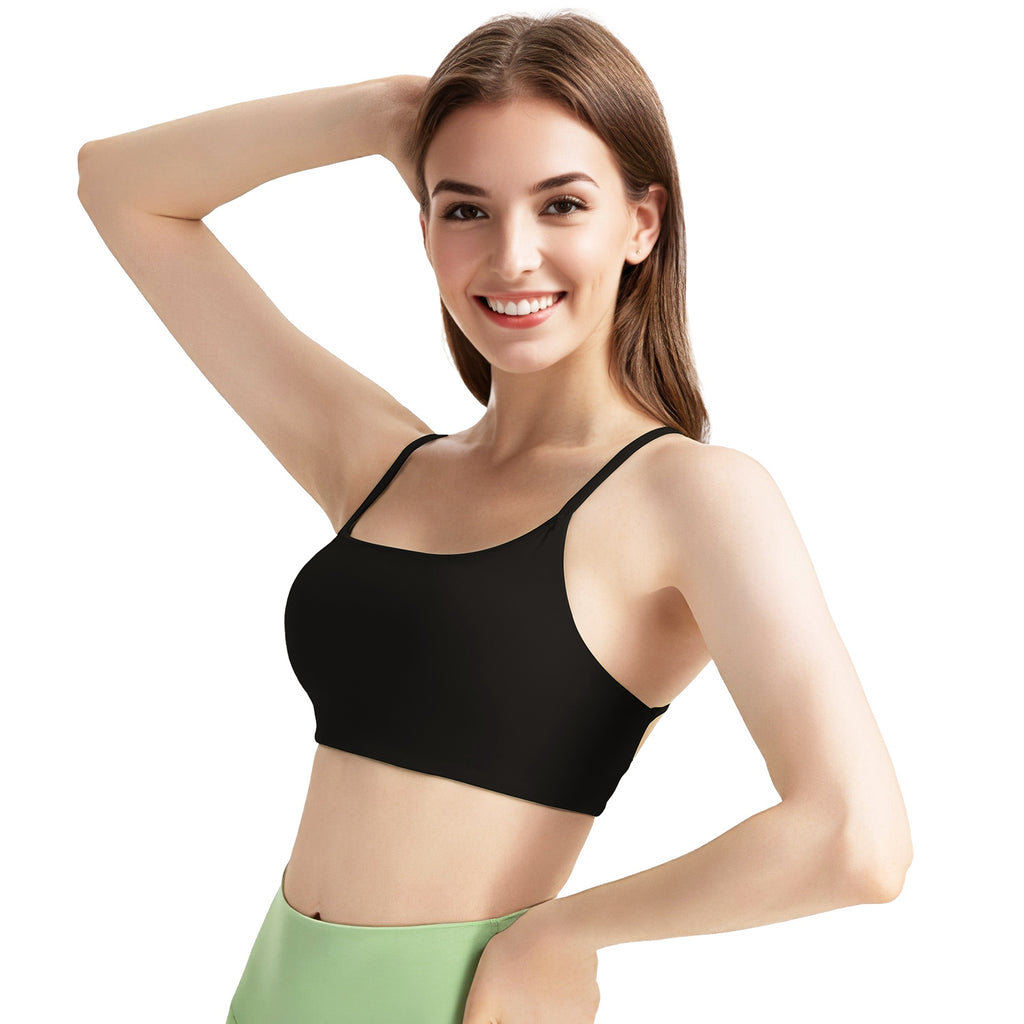 Cross-Back Padded Sports Bra