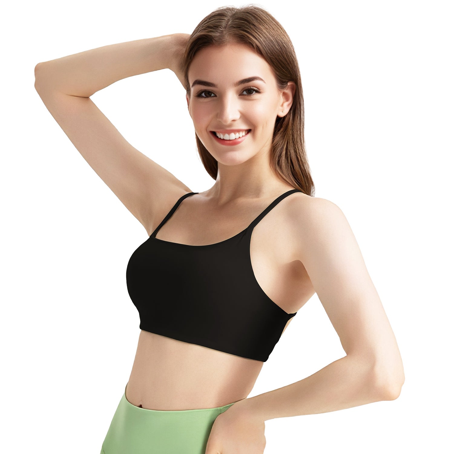 Cross-Back Padded Sports Bra