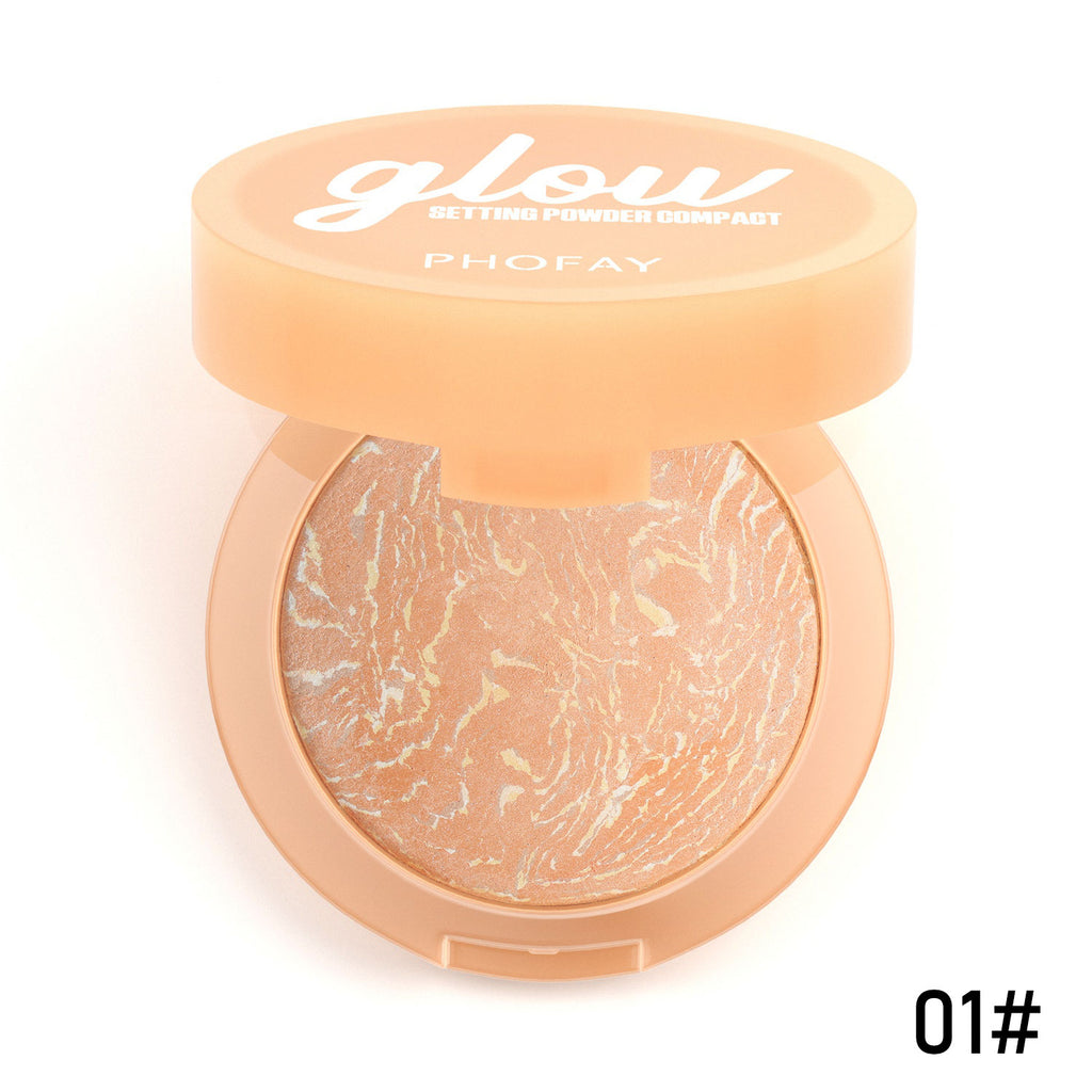 color:PHFOAY Baking Setting Powder Compact 01 Style