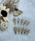 color:Handmade Wear Nail Luxury Elegant Advanced Heavy Industry Long Manicure Long Tip S