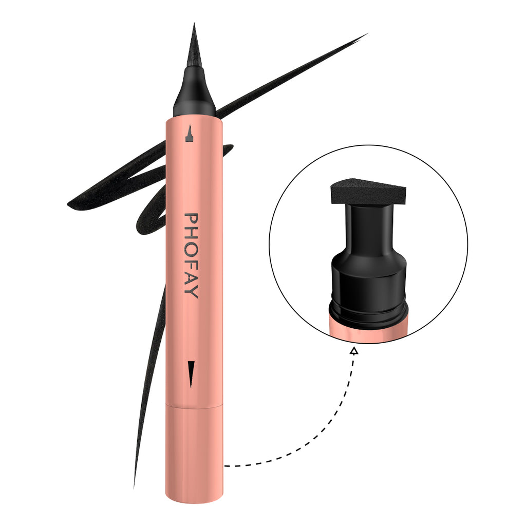 color:PHOFAY Double Head Seal Liquid Eyeliner 01