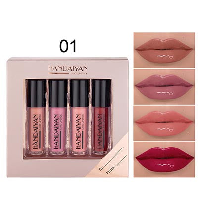 color:HANDAIYAN 4 lip gloss set 01